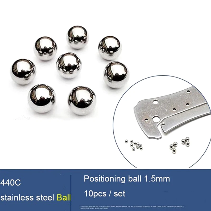10PCS/set DIY Knife Folding Knife Accessories Screw Ball / Ball Knife Location Ball Locating Ball 440C Stainless Steel
10PCS/set DIY Knife Folding Knife Accessories Screw Ball / Ball Knife Location Ball Locating Ball 440C Stainless Steel