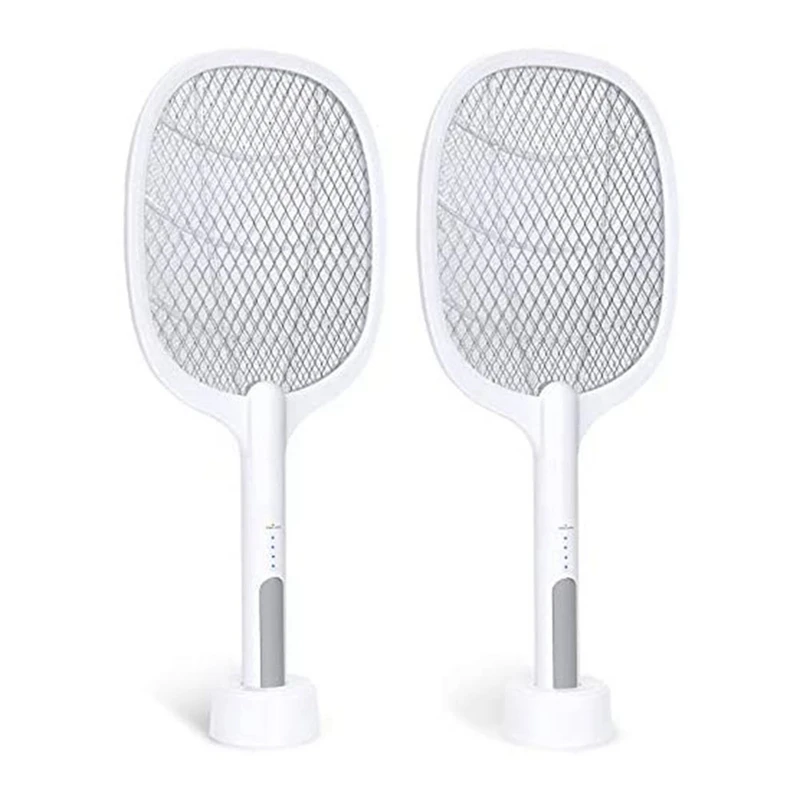 2PCS Bug Zapper Racket Mosquito Killer With Super-Bright LED Light To Zap USB Rechargeable Electric Fly Swatter
2PCS Bug Zapper Racket Mosquito Killer With Super-Bright LED Light To Zap USB Rechargeable Electric Fly Swatter