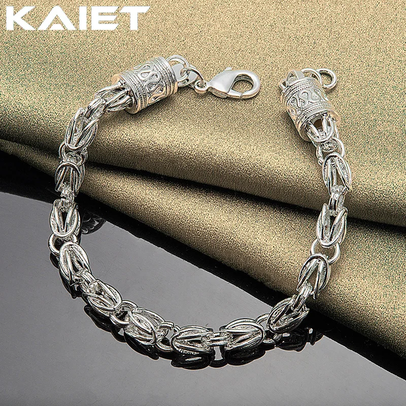 KAIET Fashion Silver Color Men Exquisite Bracelet Wedding Party Accessories Chain For Women Jewelry
KAIET Fashion Silver Color Men Exquisite Bracelet Wedding Party Accessories Chain For Women Jewelry