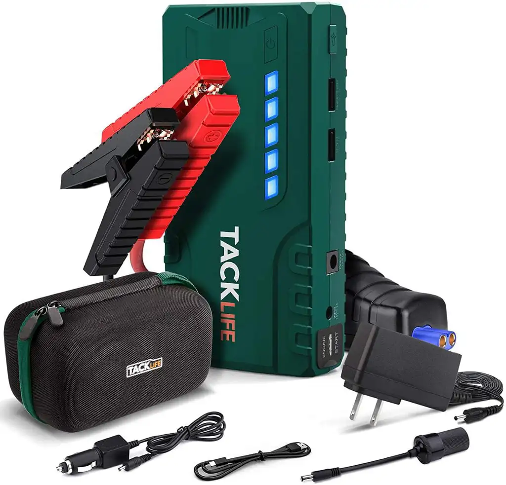 800A 18000mAh Car Jump Starter ( to 7.0L Gas, 5.5L Engine) with Long Standby, Quick , 12V Auto Battery Booster
800A 18000mAh Car Jump Starter ( to 7.0L Gas, 5.5L Engine) with Long Standby, Quick , 12V Auto Battery Booster