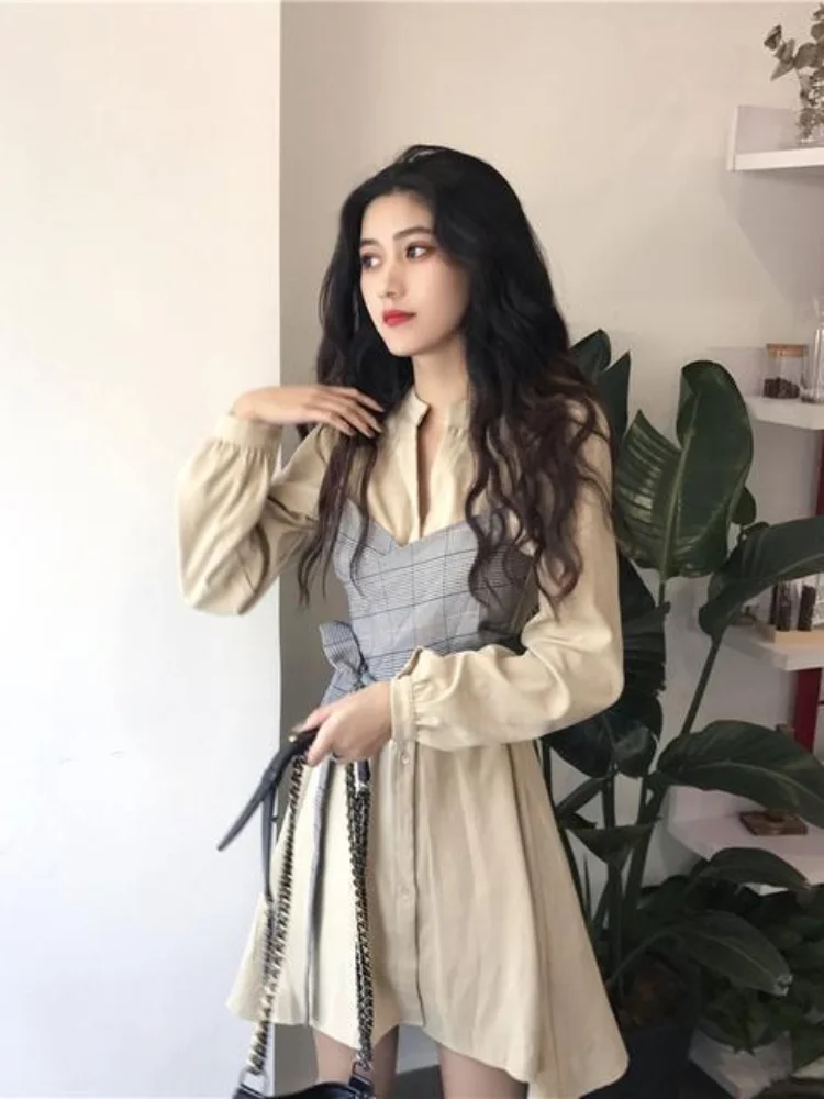 QWEEK Korean Fashion Dress Women Kpop Casual Wrap Long Sleeve Mini Short Dresses 2022 Autumn Streetwear Office Ladies
QWEEK Korean Fashion Dress Women Kpop Casual Wrap Long Sleeve Mini Short Dresses 2022 Autumn Streetwear Office Ladies