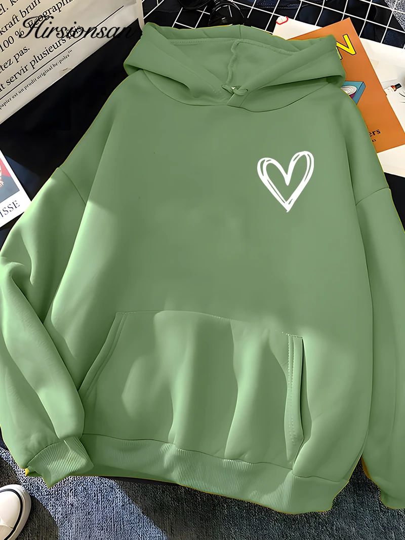Hirsionsan Simplic Heart Print Women Sweatshirt Soft Casual Loose Vintage Female Hoodies 2023 Winter Warm Fleece Student Tops
Hirsionsan Simplic Heart Print Women Sweatshirt Soft Casual Loose Vintage Female Hoodies 2023 Winter Warm Fleece Student Tops