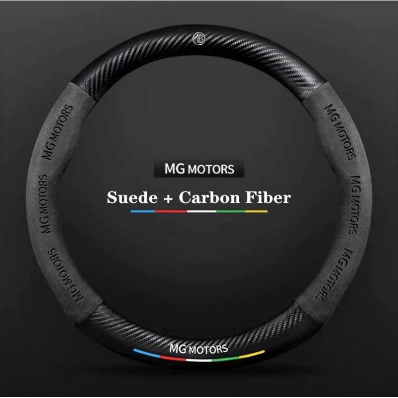 Car Suede Carbon Fiber Non-Slip Steering Wheel Cover For MG ZR ZS HS GS GT EZS MG3 MG5 MG6 MG7 Hector Gundam 350 Parts TF ONE
Car Suede Carbon Fiber Non-Slip Steering Wheel Cover For MG ZR ZS HS GS GT EZS MG3 MG5 MG6 MG7 Hector Gundam 350 Parts TF ONE
