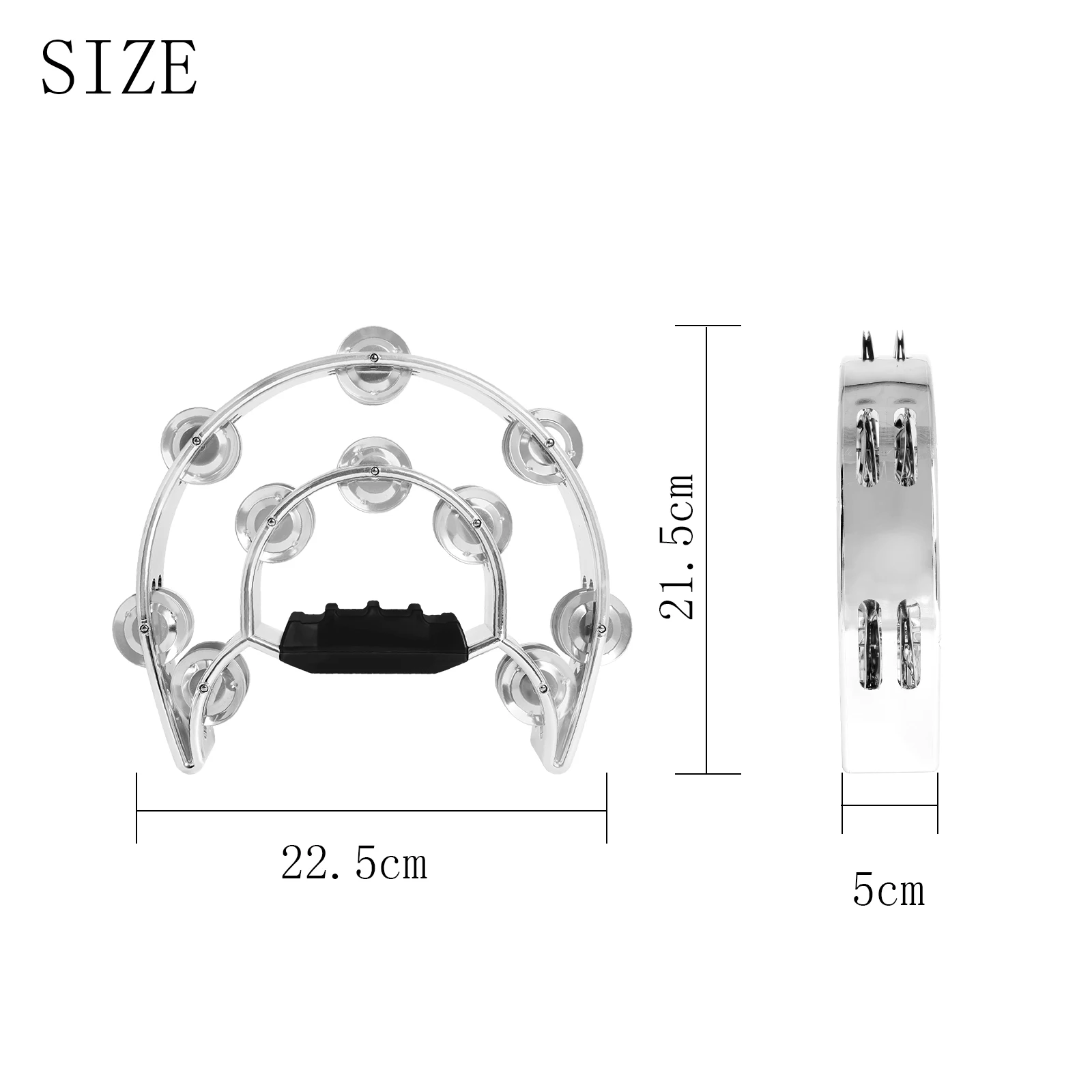Handbell Double Row Handbell Metal Half Moon Tambourine Percussion Instrument Adult Bar KTV Party
Handbell Double Row Handbell Metal Half Moon Tambourine Percussion Instrument Adult Bar KTV Party