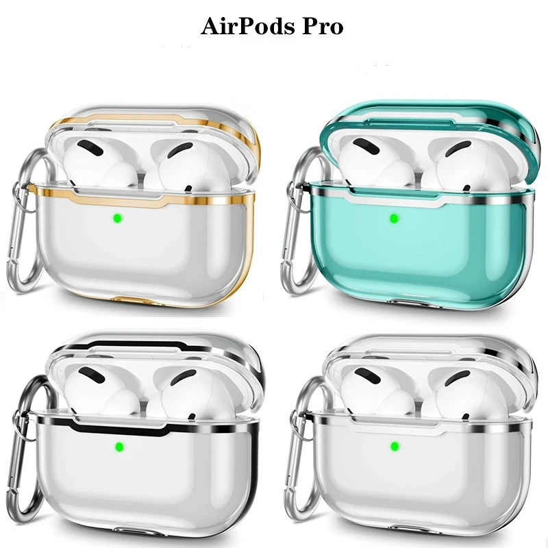 Funda Cases for Airpods Pro TPU Transparent Soft Cover with Plating Surface for Airpods 1 2 3 Case
Funda Cases for Airpods Pro TPU Transparent Soft Cover with Plating Surface for Airpods 1 2 3 Case