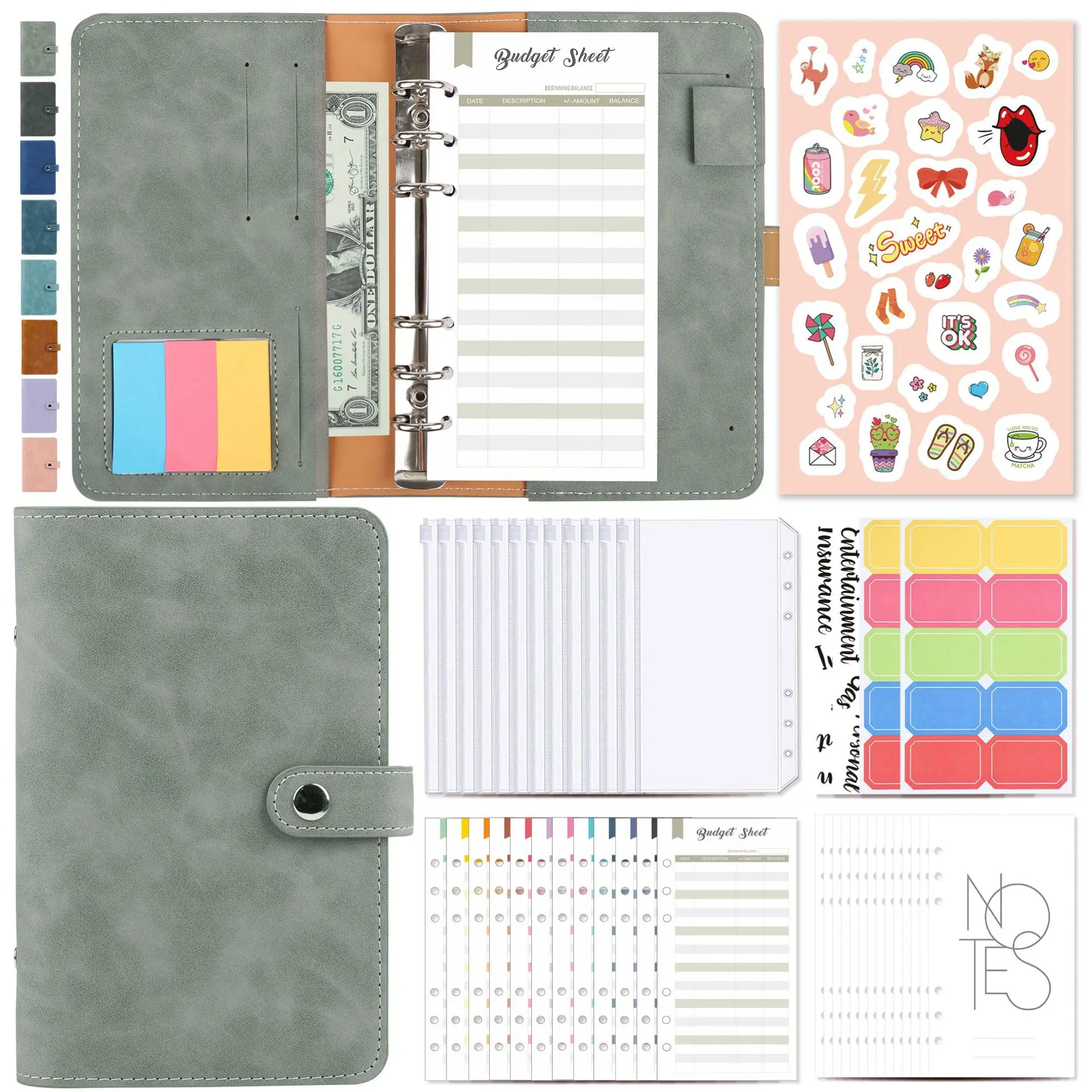 Money Budget Planner Binder With Zipper Envelopes, Cash Envelopes For Budgeting, Money Organizer For A6 Cash Budget Binder
Money Budget Planner Binder With Zipper Envelopes, Cash Envelopes For Budgeting, Money Organizer For A6 Cash Budget Binder