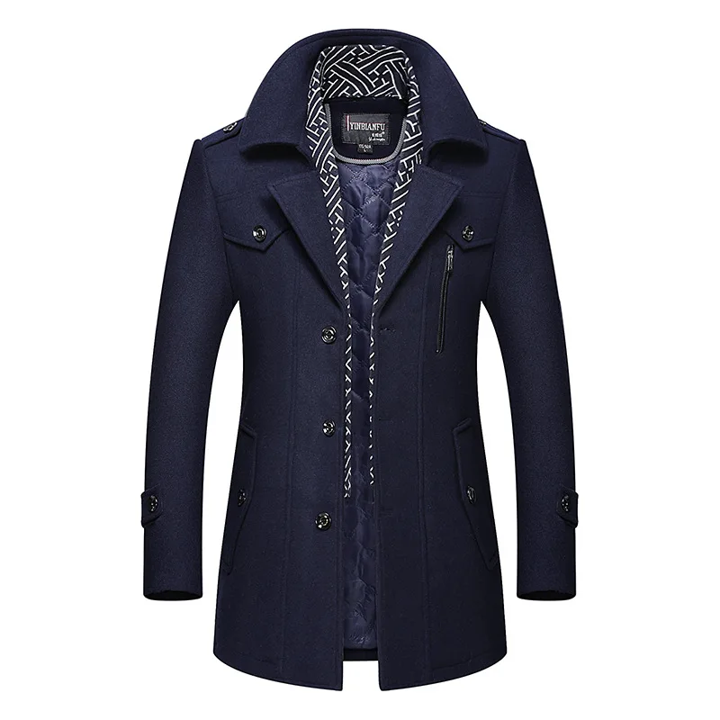 Men Winter Wool Coat Men's Brand Solid Color Wool Blends Woolen Pea Coat Male Trench Coat Overcoat Abrigos Casaco Masculino
Men Winter Wool Coat Men's Brand Solid Color Wool Blends Woolen Pea Coat Male Trench Coat Overcoat Abrigos Casaco Masculino