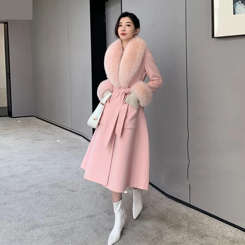 Wool Windbreaker Coat Women 2022Fall/Winter New Fashion Fur Collar Woolen Jacket Female Mid-Length Slim Thick Warm Wool Overcoat
Wool Windbreaker Coat Women 2022Fall/Winter New Fashion Fur Collar Woolen Jacket Female Mid-Length Slim Thick Warm Wool Overcoat