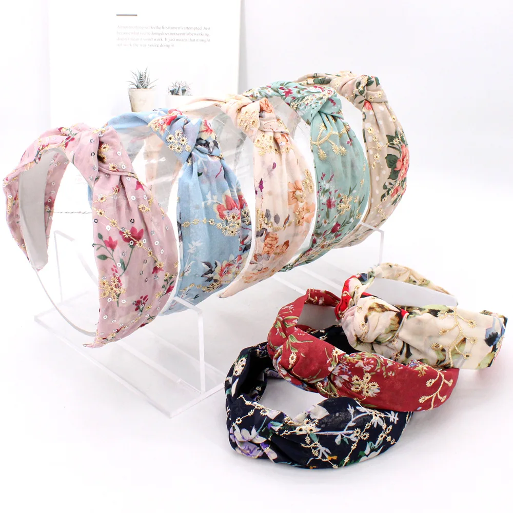 Fragmented Flowers Embroidery Headbands Trendy Women Outdoor Yoga Hairband Makeup Turban Headwear Hair Accessories For Girls
Fragmented Flowers Embroidery Headbands Trendy Women Outdoor Yoga Hairband Makeup Turban Headwear Hair Accessories For Girls
