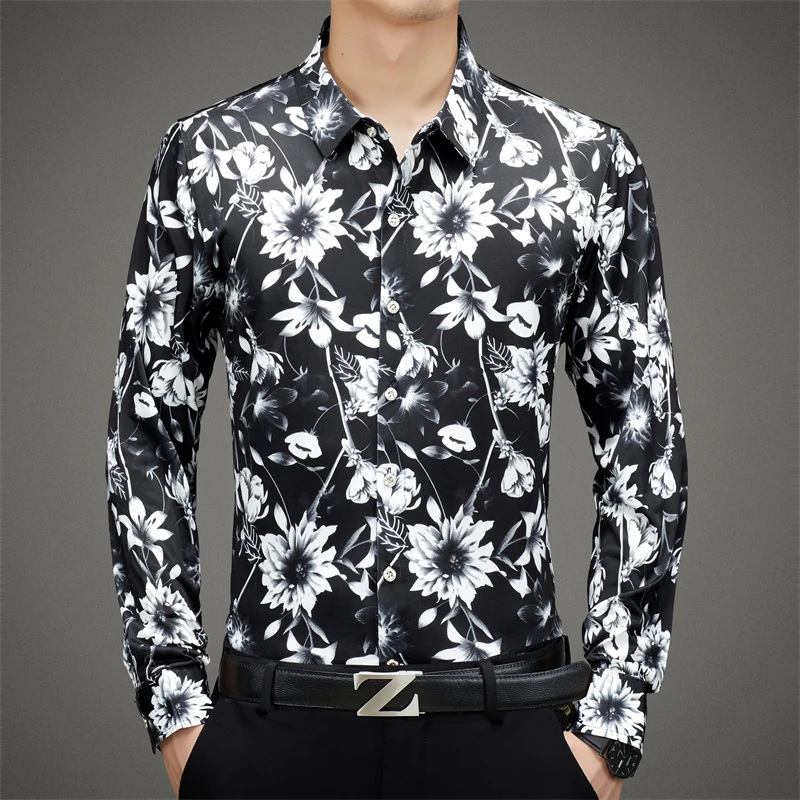 YXL-998 Men's Printed Shirt Spring And Autumn New Business Leisure Bottom Shirt Polo Non-iron Thin Slim Fit POLO Shirt
YXL-998 Men's Printed Shirt Spring And Autumn New Business Leisure Bottom Shirt Polo Non-iron Thin Slim Fit POLO Shirt