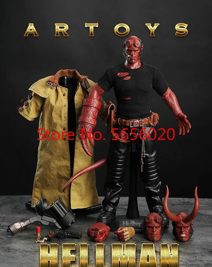 ARTOYS 1/6 Scale HellBoy Hellman Head Sculpture Clothes Suit Collectible Action Figure Toy Doll Model Body In stock
ARTOYS 1/6 Scale HellBoy Hellman Head Sculpture Clothes Suit Collectible Action Figure Toy Doll Model Body In stock