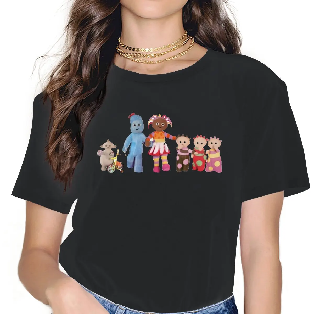 Igglepiggle Upsy Daisy Women Tshirts In the Night Garden Preschool Makka Pakka Gothic Vintage Female Clothing Loose Cotton
Igglepiggle Upsy Daisy Women Tshirts In the Night Garden Preschool Makka Pakka Gothic Vintage Female Clothing Loose Cotton