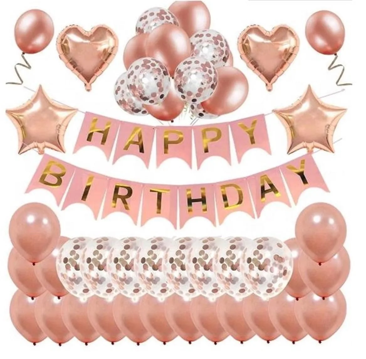 Birthday Decorations Rose Gold Happy Birthday Banner Birthday Balloons Party Decorations Girls Baby Shower Supplies
Birthday Decorations Rose Gold Happy Birthday Banner Birthday Balloons Party Decorations Girls Baby Shower Supplies