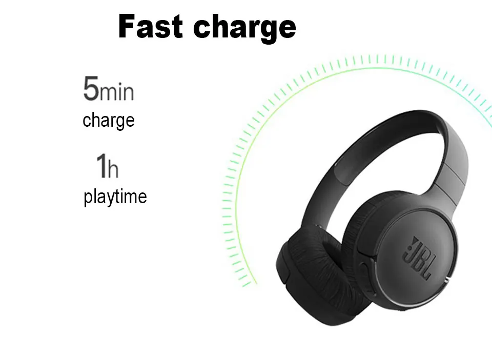 Оригинальные беспроводные Bluetooth-наушники JBL T500BT с глубокими басами Спортивная