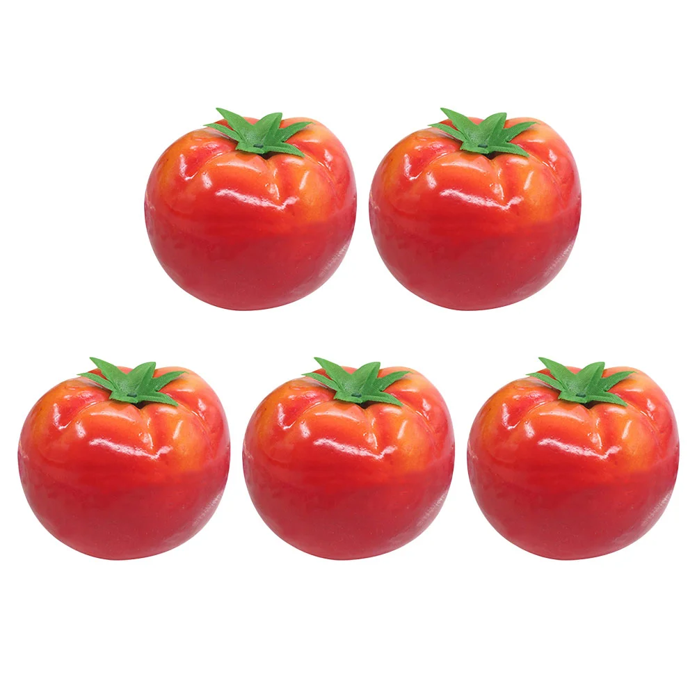 

Imitation Tomato Fake Figurine Artificial Lifelike Adornment Shape Simulated Model Home Prop Fruit