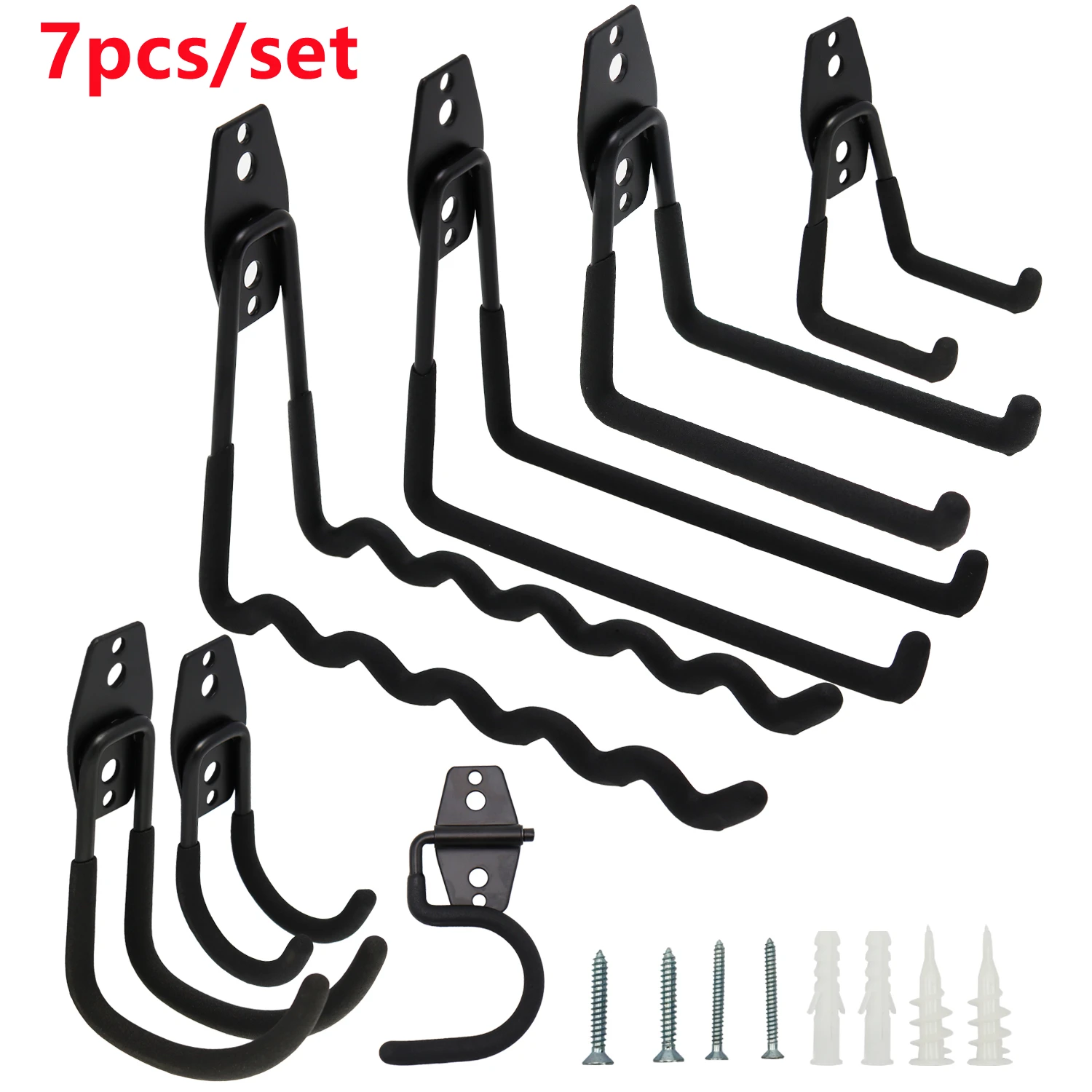Duty Garage Hook Metal Mount Strong Wall Mounted Tool Rack Durable Heavy 7pcs/set Hook Hooks Wall Hanger Bicycle Ladders Storage
Duty Garage Hook Metal Mount Strong Wall Mounted Tool Rack Durable Heavy 7pcs/set Hook Hooks Wall Hanger Bicycle Ladders Storage
