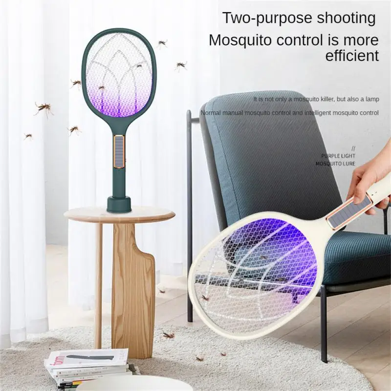 

Light Energy Charging Mosquito Killer 218523mm Solar Charging Efficient Mosquito Control Large-capacity Mosquito Killing Swatter