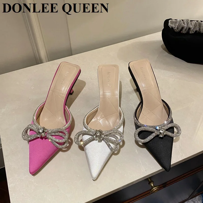 Женские шлепанцы с бантом-бабочкой, брендовые сандалии на среднем тонком каблуке, заостренный носок, без застежки, уличные тапочки, летние б...
Женские шлепанцы с бантом-бабочкой, брендовые сандалии на среднем тонком каблуке, заостренный носок, без застежки, уличные тапочки, летние б...