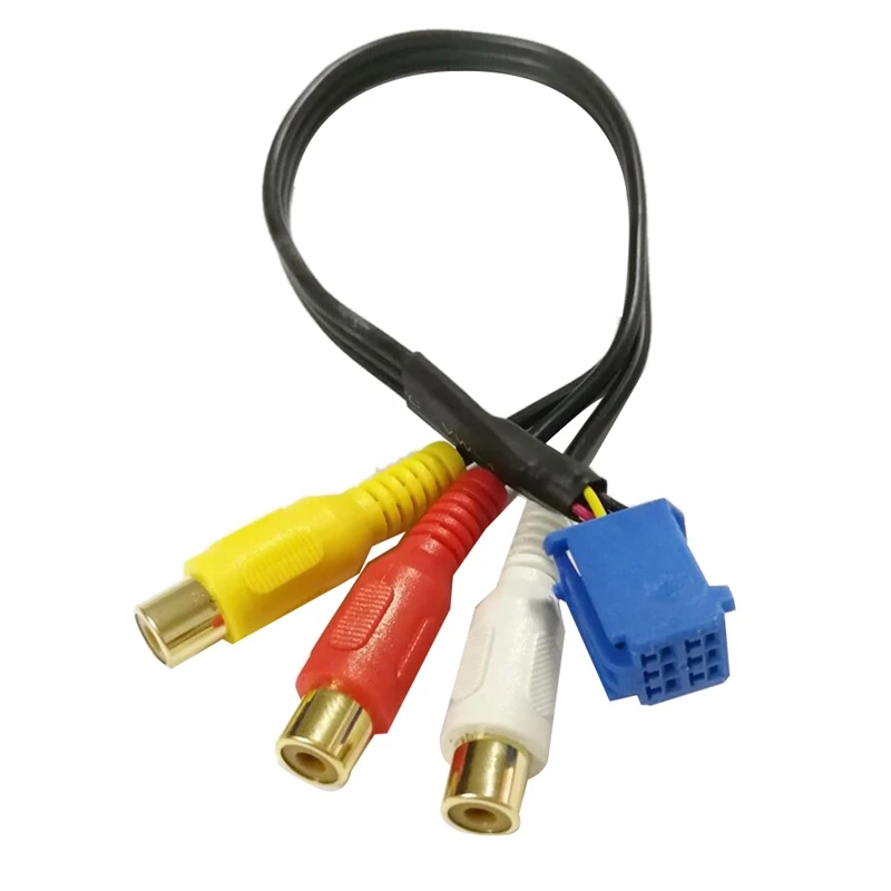 Car RCA Female Audio Video AV-In Cable Wire For Toyota Headunit 6Pin Blue A/V Port 3040
Car RCA Female Audio Video AV-In Cable Wire For Toyota Headunit 6Pin Blue A/V Port 3040