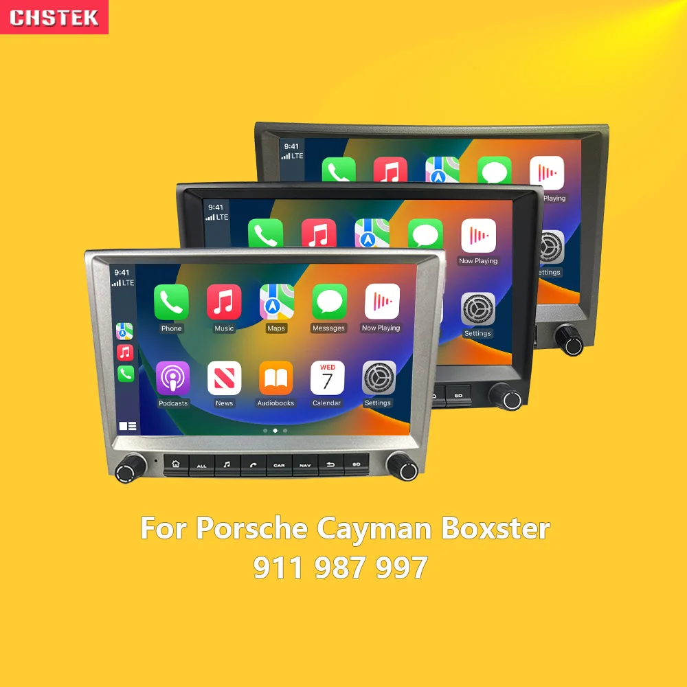 Автомобильный радиоприемник CHSTEK Android 13 Carplay для Porsche Cayman Boxster 911 987 997 2004-2013