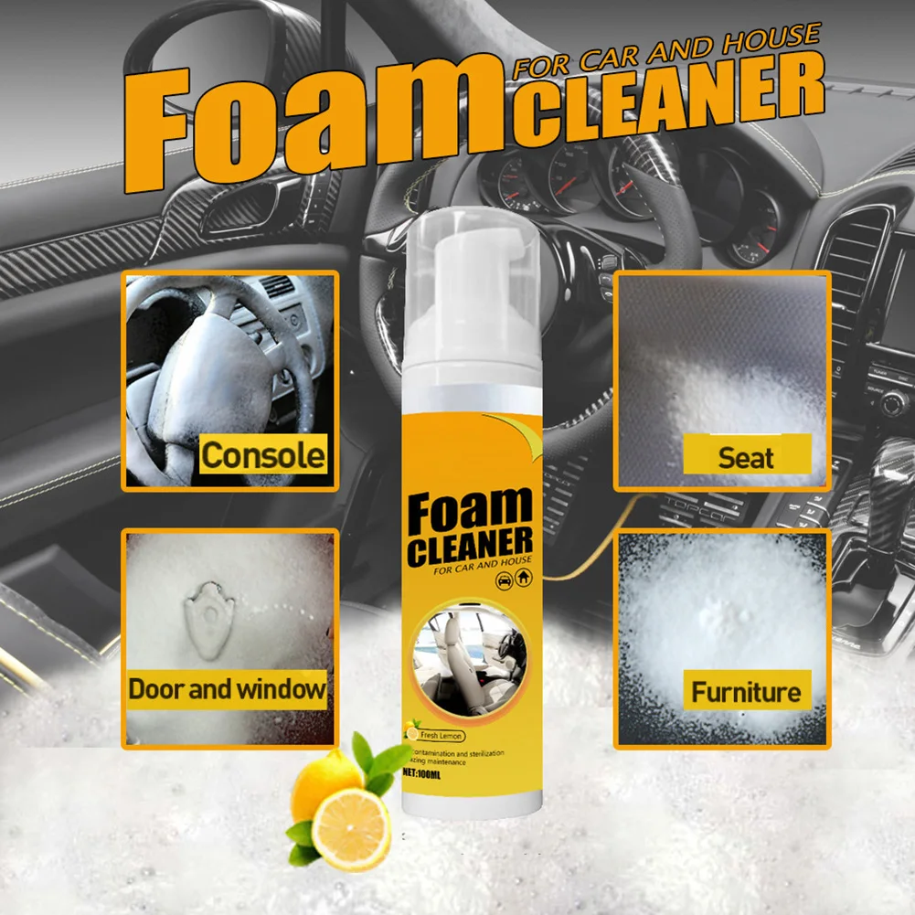150/100/60ML Multi-Purpose Foam Cleaner Leather Clean Wash Rust Remover Cleaning Car House Seat Interior Accessories
150/100/60ML Multi-Purpose Foam Cleaner Leather Clean Wash Rust Remover Cleaning Car House Seat Interior Accessories