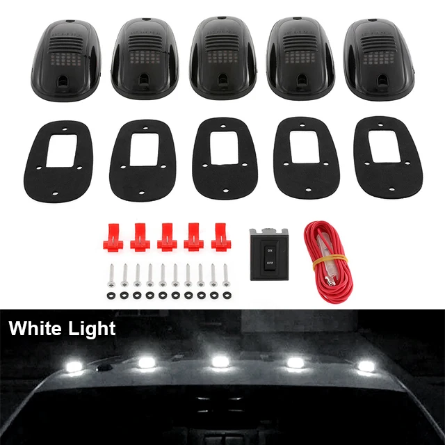 5 шт./компл. светодиодные фонари на крыше автомобиля, габаритные ходовые сигнальные лампы, подходят для Dodge Ram 1500 2500 3500 4500 5500 2003-2018 пикапа
5 шт./компл. светодиодные фонари на крыше автомобиля, габаритные ходовые сигнальные лампы, подходят для Dodge Ram 1500 2500 3500 4500 5500 2003-2018 пикапа