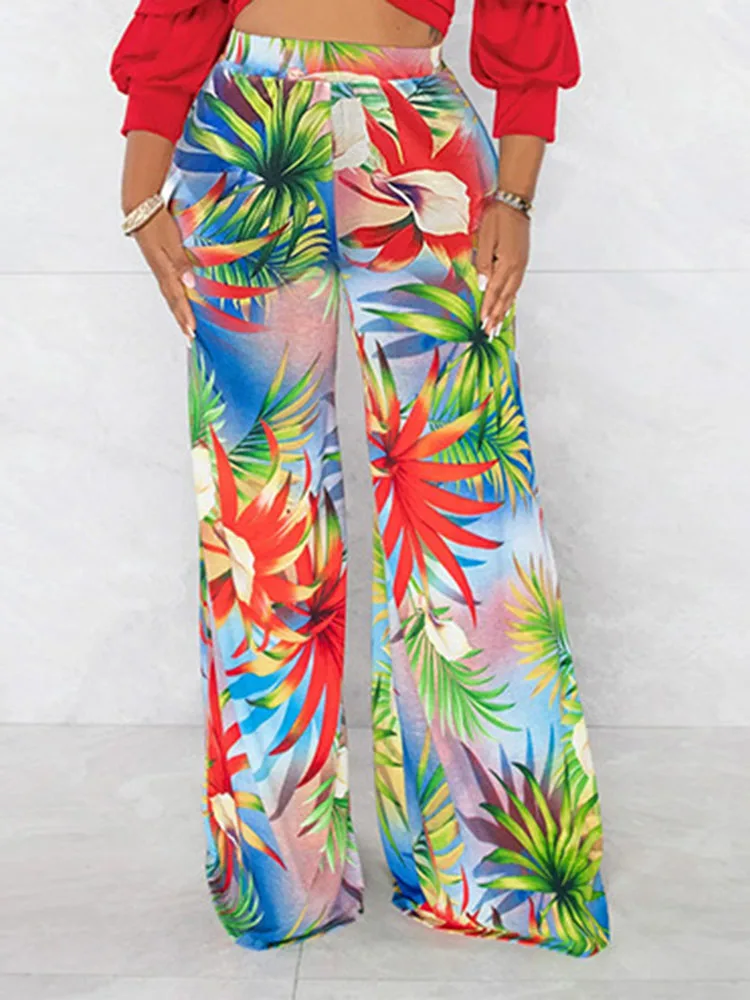 Long Pants For Women Elastic High Waist Loose Wide Leg Pants Ropa Mujer 2022 Fashion New Floral Print Streetwear Female Trousers
Long Pants For Women Elastic High Waist Loose Wide Leg Pants Ropa Mujer 2022 Fashion New Floral Print Streetwear Female Trousers
