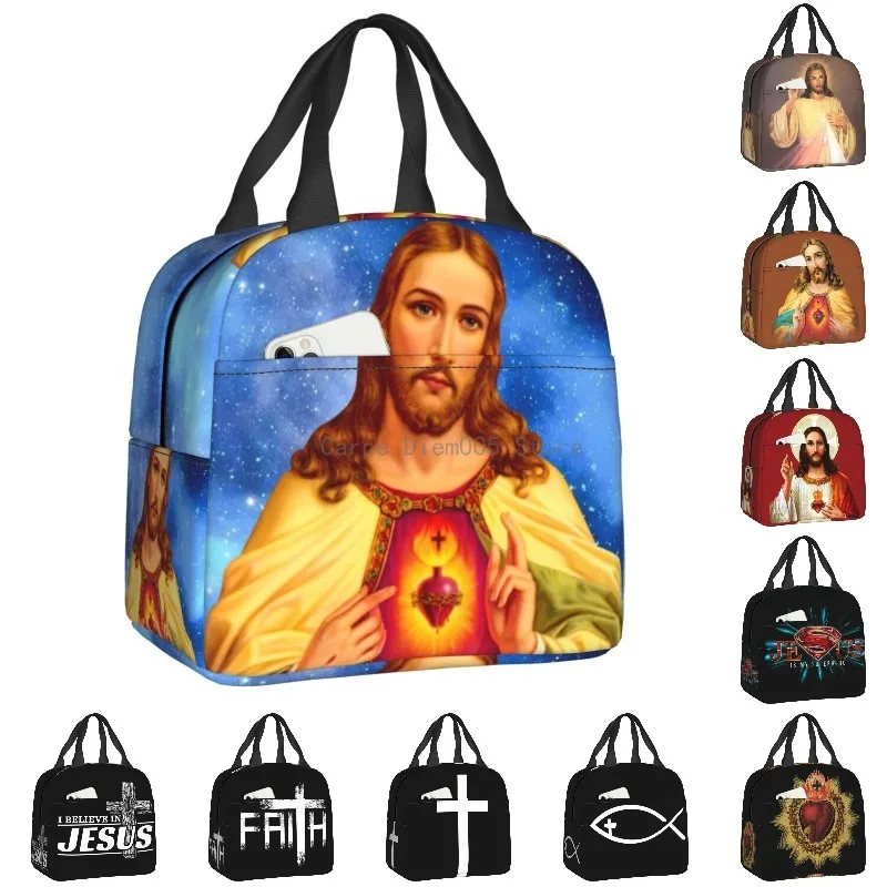 Sacred Heart Of Jesus Lunch Bag for Women Christian Catholic God Thermal Cooler Insulated Bento Box Outdoor Camping Picnic Bags
Sacred Heart Of Jesus Lunch Bag for Women Christian Catholic God Thermal Cooler Insulated Bento Box Outdoor Camping Picnic Bags