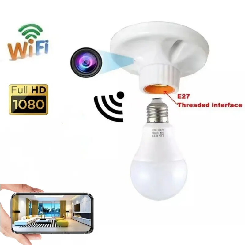 Mini Wireless Camera Wifi Lamp Holder Smart Home Hotel Security 1080P HD Invisible Video Recorder IP Remote Monitor Espia Cam TF
Mini Wireless Camera Wifi Lamp Holder Smart Home Hotel Security 1080P HD Invisible Video Recorder IP Remote Monitor Espia Cam TF