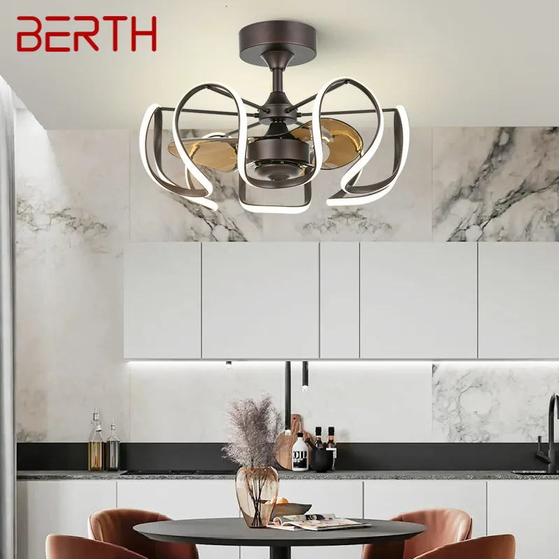 BERTH American Style Ceiling Fan Lamp Contemporary LED Vintage Remote Control For Home Living Room Bedroom With Light
BERTH American Style Ceiling Fan Lamp Contemporary LED Vintage Remote Control For Home Living Room Bedroom With Light