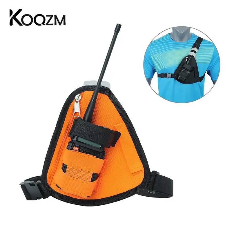 Adjustable Radio Harness Bag Front Pack Triangle Chest Bag Pouch Holster Carry Case For Walkie Talkie
Adjustable Radio Harness Bag Front Pack Triangle Chest Bag Pouch Holster Carry Case For Walkie Talkie
