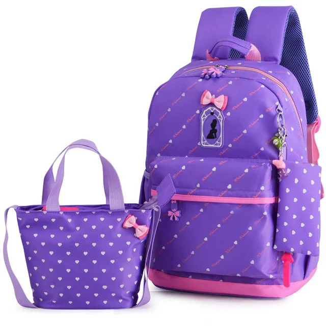 

Printing 3pcs/Set Backpacks 2024 Cute School Bags For Teenager Girls travel Backpack kids Princess Schoolbags mochila escolar