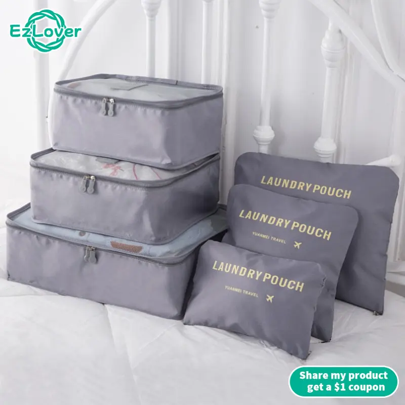 6Pcs/Set Practical Clothes Underwear Travel Storage Bag Oxford Cloth Luggage Packing Cube Visible for Travelling
6Pcs/Set Practical Clothes Underwear Travel Storage Bag Oxford Cloth Luggage Packing Cube Visible for Travelling