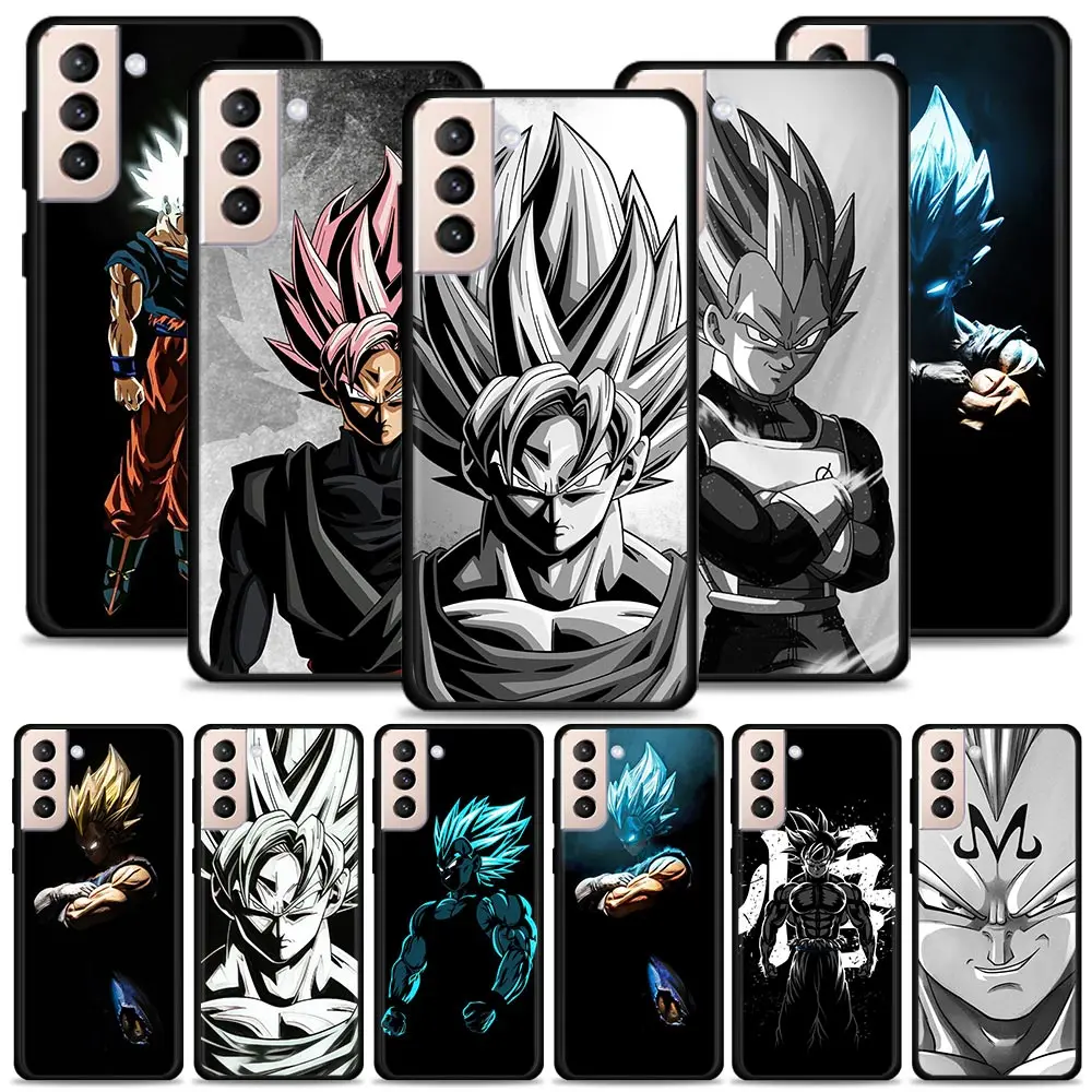 Чехол для Samsung Galaxy S22 S21 S20 Ultra FE S10 S9 S8 Plus Note 20 10 Art Dragon Ball Vegeta Son Goku |