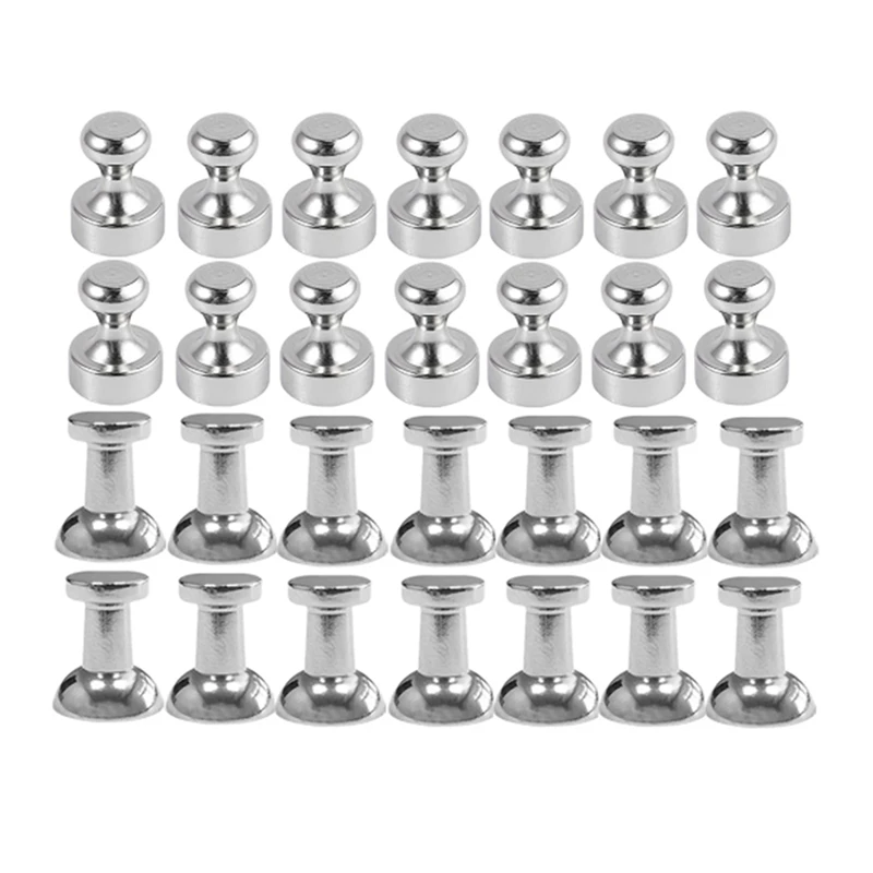 28Pcs Steel Magnetic Push Pins Strong Magnets For Fridge Bathroom Kitchen Locker Classroom Industrial Office Hanger
28Pcs Steel Magnetic Push Pins Strong Magnets For Fridge Bathroom Kitchen Locker Classroom Industrial Office Hanger