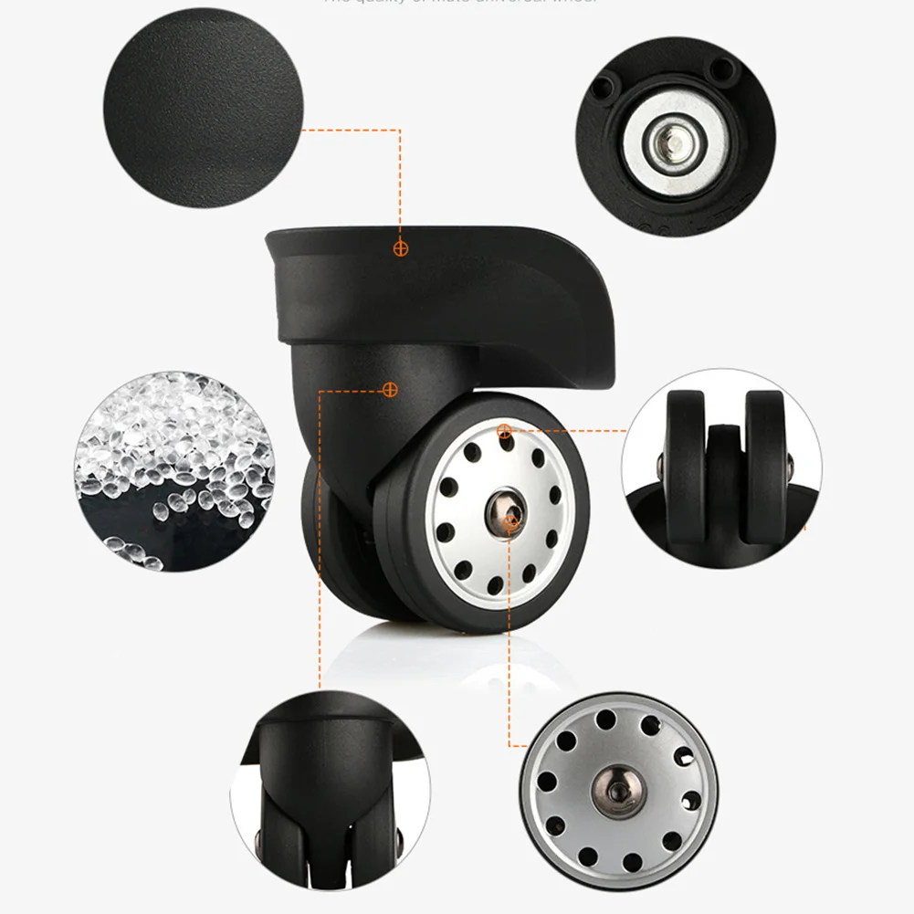 360 Degree Rotation Universal Swivel Silent Wear Resistance Shockproof Replacement Baggage Wheels Durable Accessories Luggage
360 Degree Rotation Universal Swivel Silent Wear Resistance Shockproof Replacement Baggage Wheels Durable Accessories Luggage