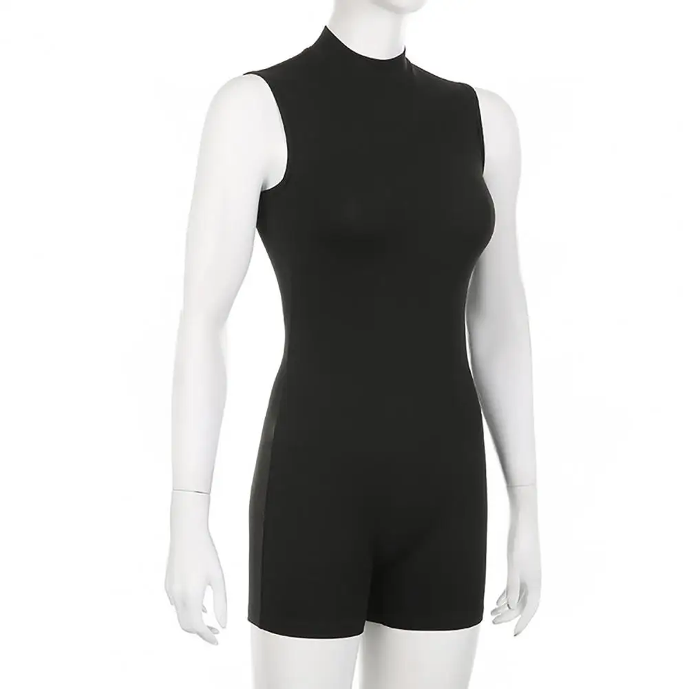 Stylish Vest Jumpsuit Half High Collar Slim Fit Breathable Lady Pure Color Bottom Gym Jumpsuit
Stylish Vest Jumpsuit Half High Collar Slim Fit Breathable Lady Pure Color Bottom Gym Jumpsuit