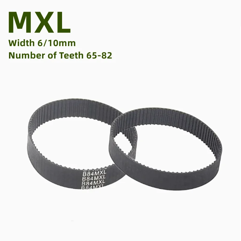 

MXL Black Rubber Synchronous Belt Width 6/10mm Number of Teeth 65 66 67 68 69 70 71 72 73 74 75 76 77 78 80 81 82