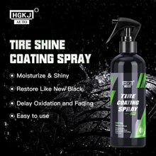 Car Tire Blackening Ceramic Coating Spray Liquid Refurbishing Agent Auto Washing Accessories Spraying Wax Clean HGKJ S22