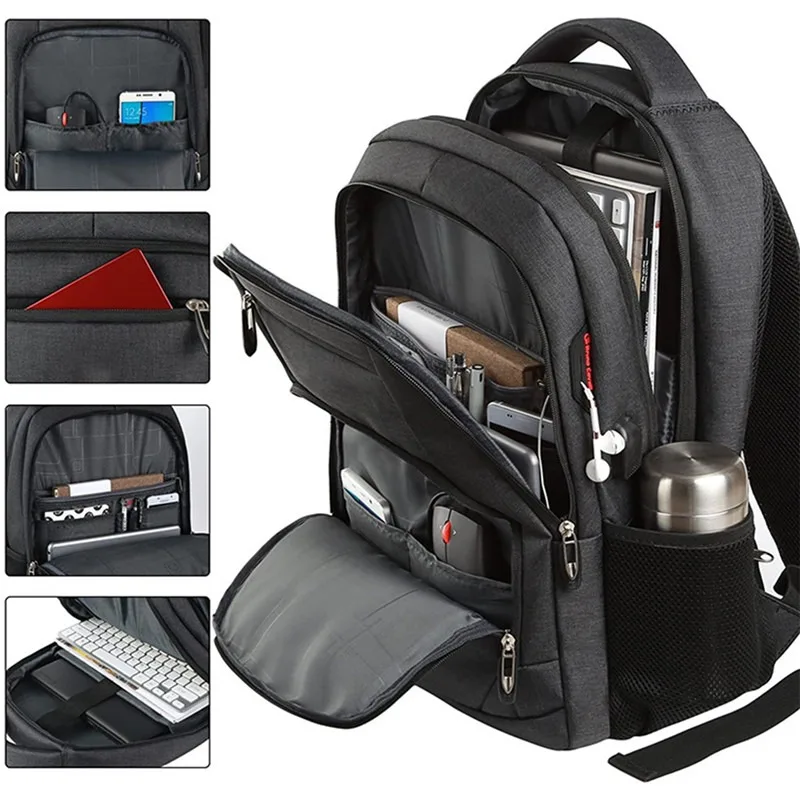 Large Capacity Backpack Men Laptop Backpacks 15.6inch Oxford Black Solid High School Bags Teen College Boy Gril Student Backpack
Large Capacity Backpack Men Laptop Backpacks 15.6inch Oxford Black Solid High School Bags Teen College Boy Gril Student Backpack