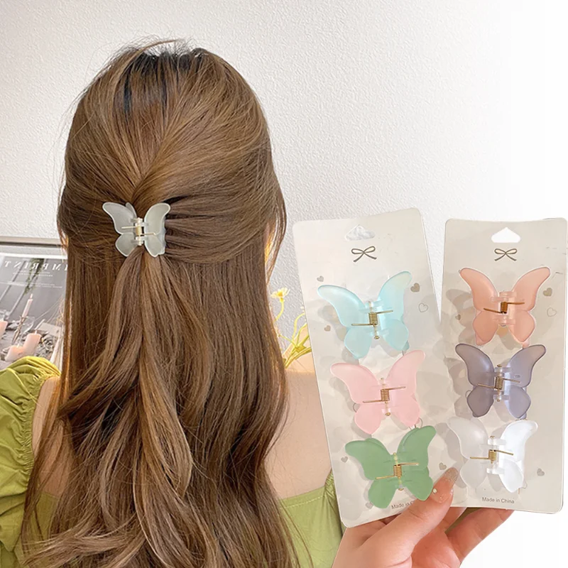 Frosted Butterfly Hair Claws for Women Girl Korean Transparent Clip Solid Cute Sweet Elegant Hairpins Barrettes Hair Accessories
Frosted Butterfly Hair Claws for Women Girl Korean Transparent Clip Solid Cute Sweet Elegant Hairpins Barrettes Hair Accessories