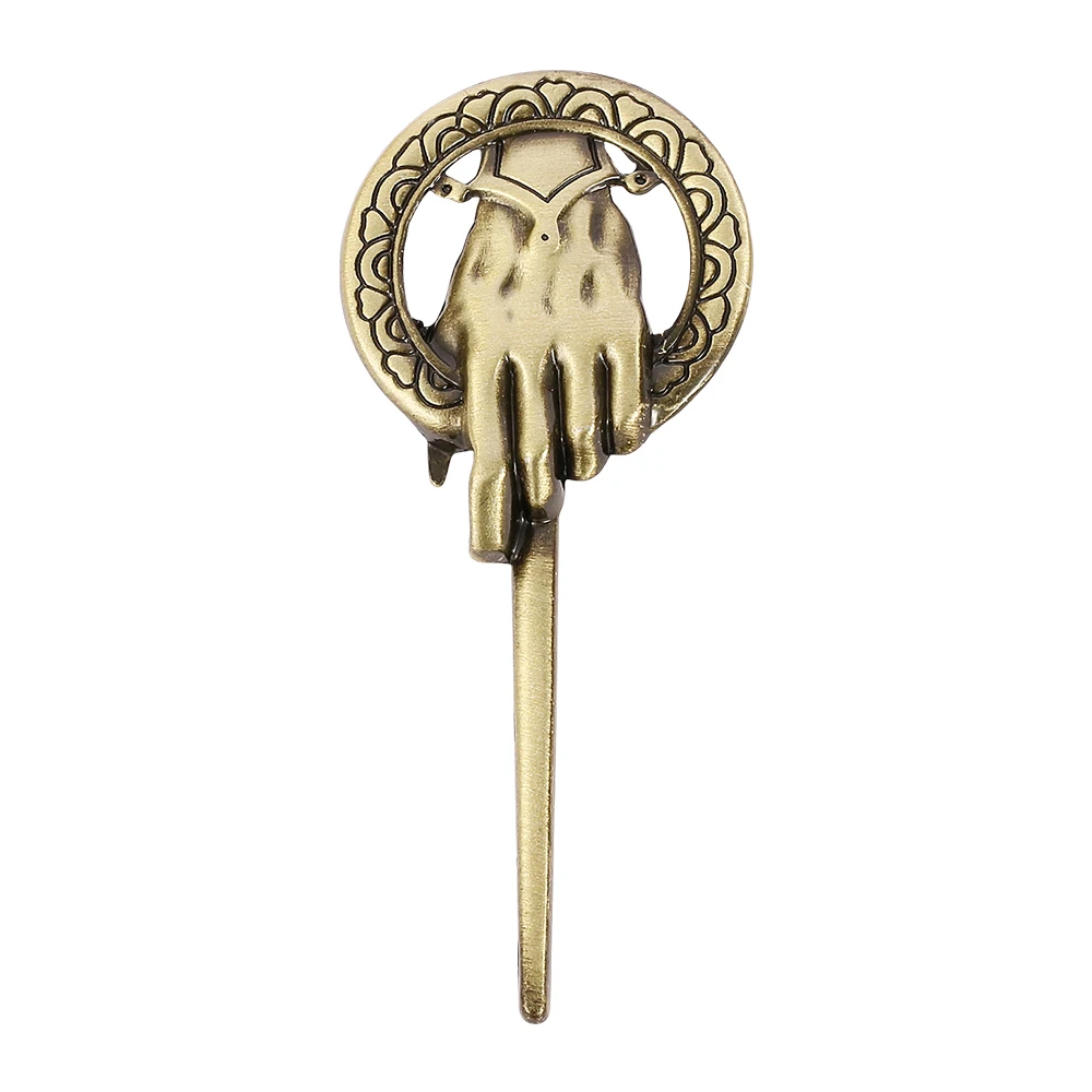A Song of Ice and Fire Brooch Hand of the King Metal Badges Vintage Lapel Pins for Backpack Clothes Accessories Cosplay Jewelry
A Song of Ice and Fire Brooch Hand of the King Metal Badges Vintage Lapel Pins for Backpack Clothes Accessories Cosplay Jewelry