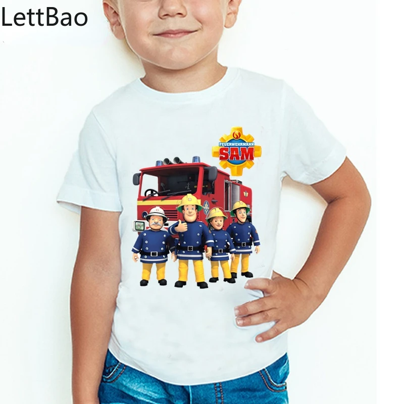 Children Cartoon Fireman Sam Printed Funny T Shirt Kids Summer Tops Baby Girls Boys Great Casual T-shirt
Children Cartoon Fireman Sam Printed Funny T Shirt Kids Summer Tops Baby Girls Boys Great Casual T-shirt