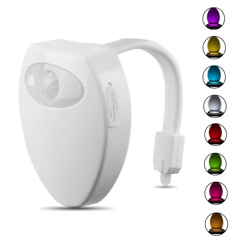 1-USB перезаряжаемая фотовспышка для унитаза, датчик движения PIR, 8 цветов подсветки для унитаза, умная Ночная фотовспышка для ванной комнаты
1-USB перезаряжаемая фотовспышка для унитаза, датчик движения PIR, 8 цветов подсветки для унитаза, умная Ночная фотовспышка для ванной комнаты