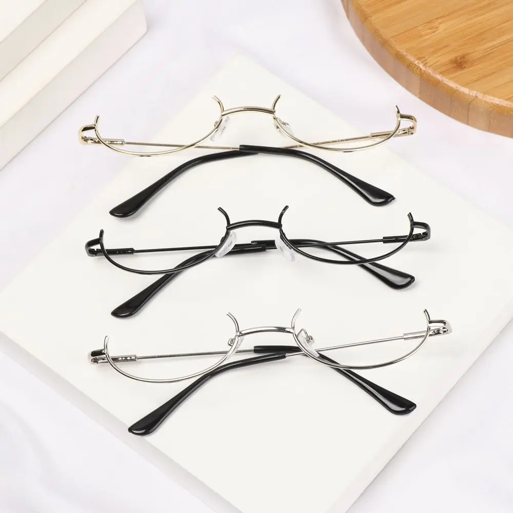 Glasses Frame Half Frames Fashion No Lens Myopia Cosplay Party Decoration Eyewear Metal Photography Eyeglasses
Glasses Frame Half Frames Fashion No Lens Myopia Cosplay Party Decoration Eyewear Metal Photography Eyeglasses