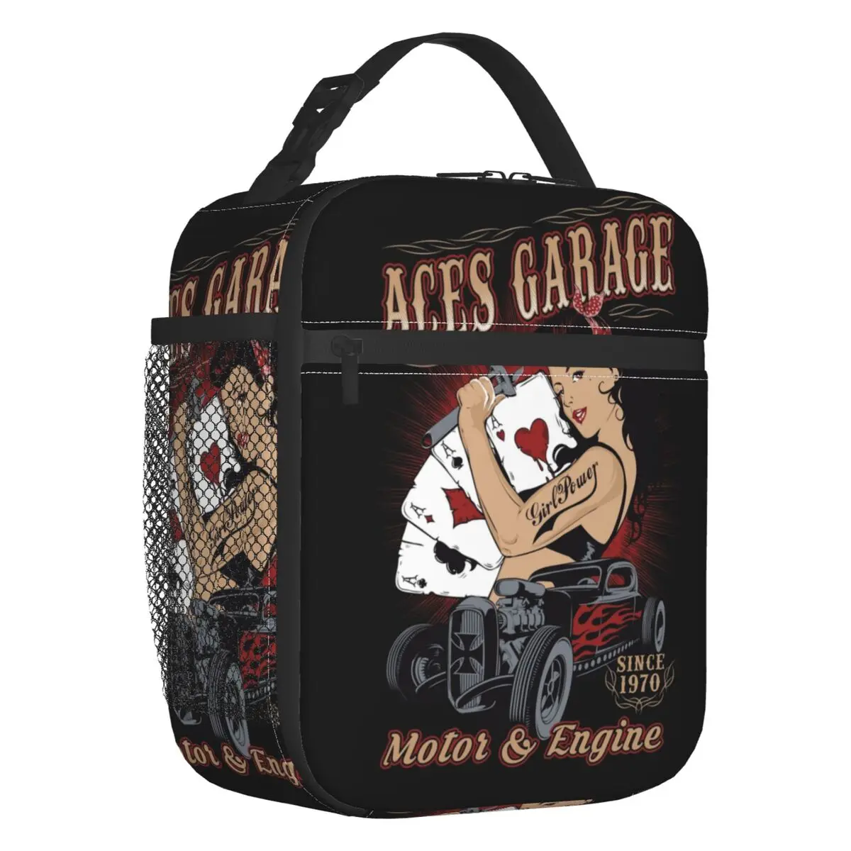 Rockabilly Pinup Sock Hop Clothes Vintage Hot Rod Insulated Lunch Bag Heavy Metal Music Cooler Thermal Lunch Box Work School
Rockabilly Pinup Sock Hop Clothes Vintage Hot Rod Insulated Lunch Bag Heavy Metal Music Cooler Thermal Lunch Box Work School