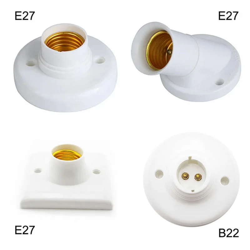NEW Screw Lamp Base e27 B22 Lamp holder Socket base Light Bulbs e27 Socket Holder Adapter Snap-in lamp holders 1/5pcs Durable 
NEW Screw Lamp Base e27 B22 Lamp holder Socket base Light Bulbs e27 Socket Holder Adapter Snap-in lamp holders 1/5pcs Durable
