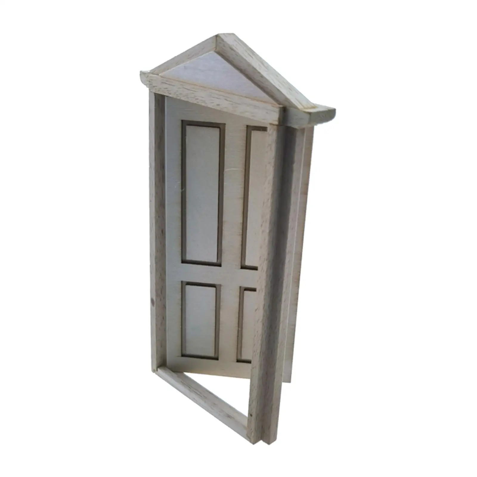 

Миниатюрный Кукольный домик «сделай сам», деревянная дверь, микро-пейзаж, масштаб 1:12, украшения