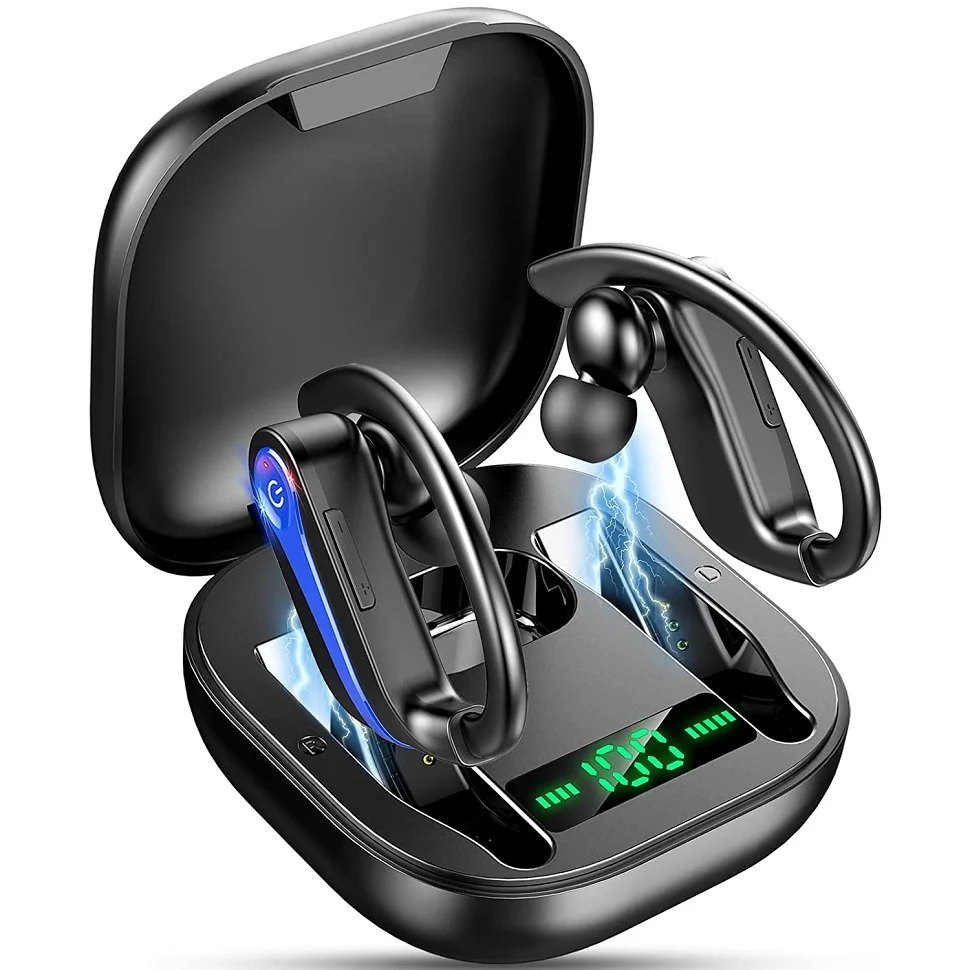 Bluetooth 5.1 Headphones Sport Earbud in Ear 50H Deep Bass Noise Cancelling Wireless Earphones Earhooks Headset IP7 Waterproof
Bluetooth 5.1 Headphones Sport Earbud in Ear 50H Deep Bass Noise Cancelling Wireless Earphones Earhooks Headset IP7 Waterproof