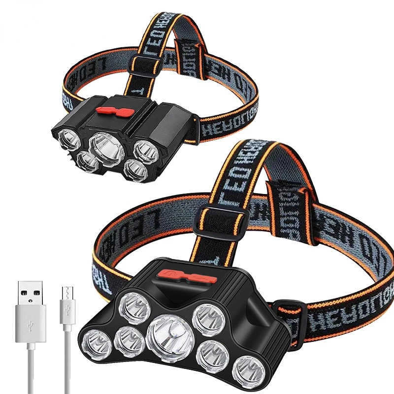Usb Rechargeable Led Headlight Super Bright 5 Working Modes Headlamp Waterproof Head-Mounted Flashlight for Night Fishing Hiking
Usb Rechargeable Led Headlight Super Bright 5 Working Modes Headlamp Waterproof Head-Mounted Flashlight for Night Fishing Hiking